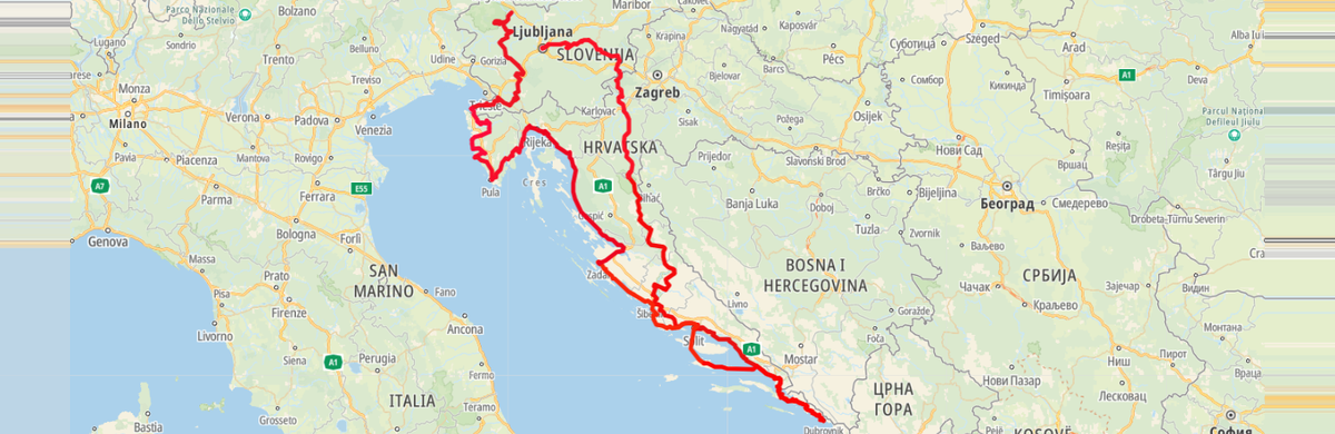 The route & itinerary