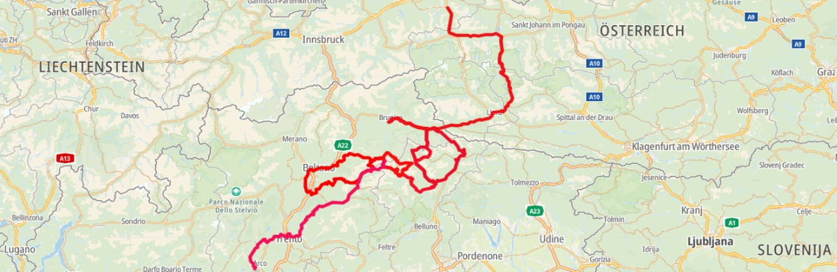 The route & itinerary