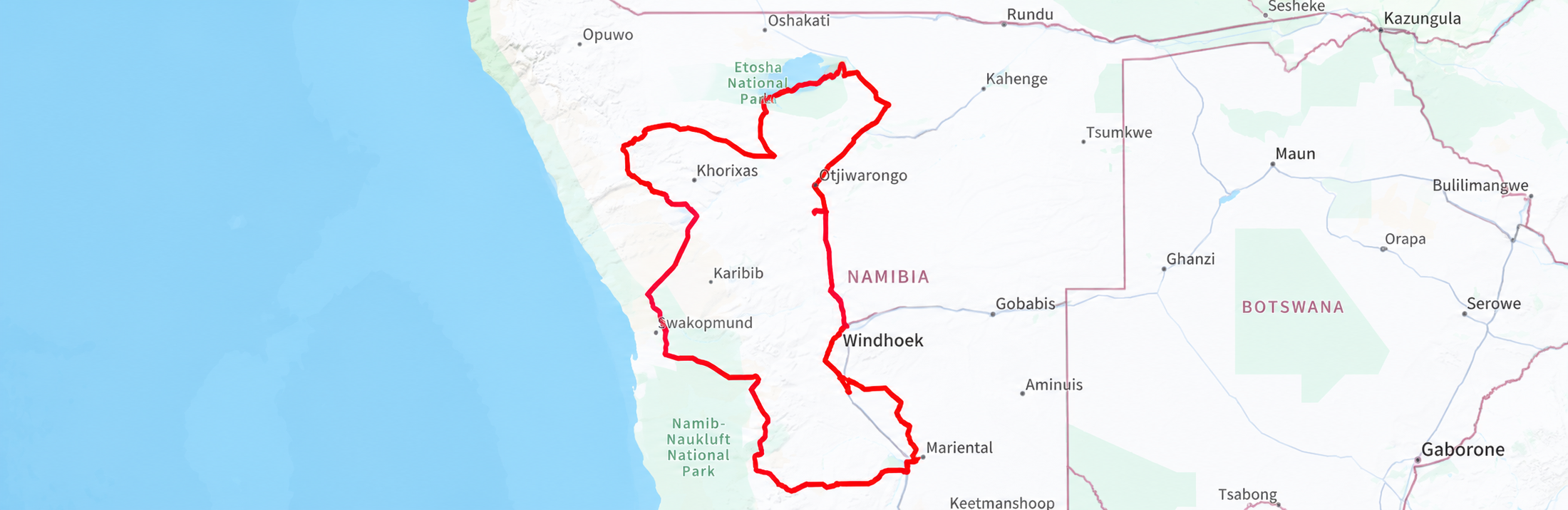 The route & itinerary
