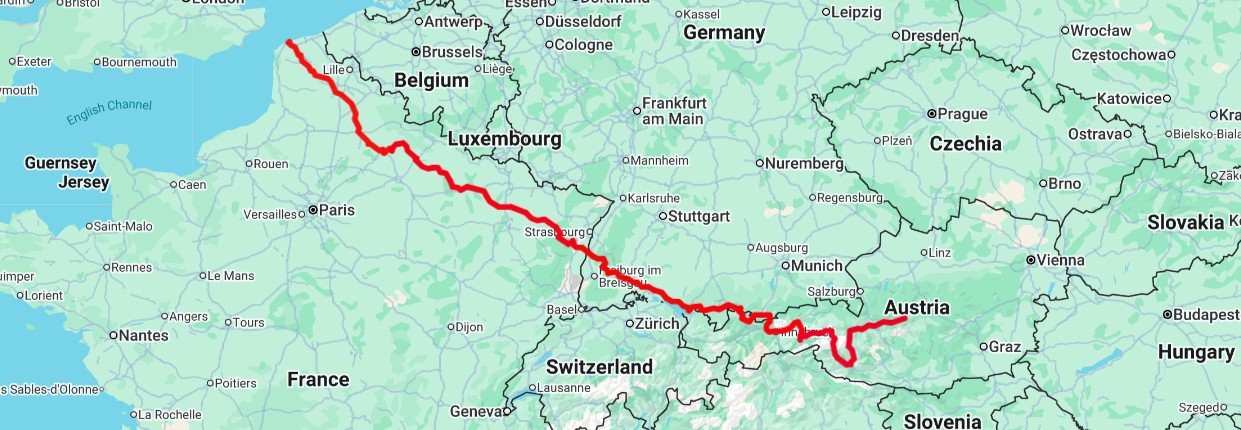 The route & itinerary